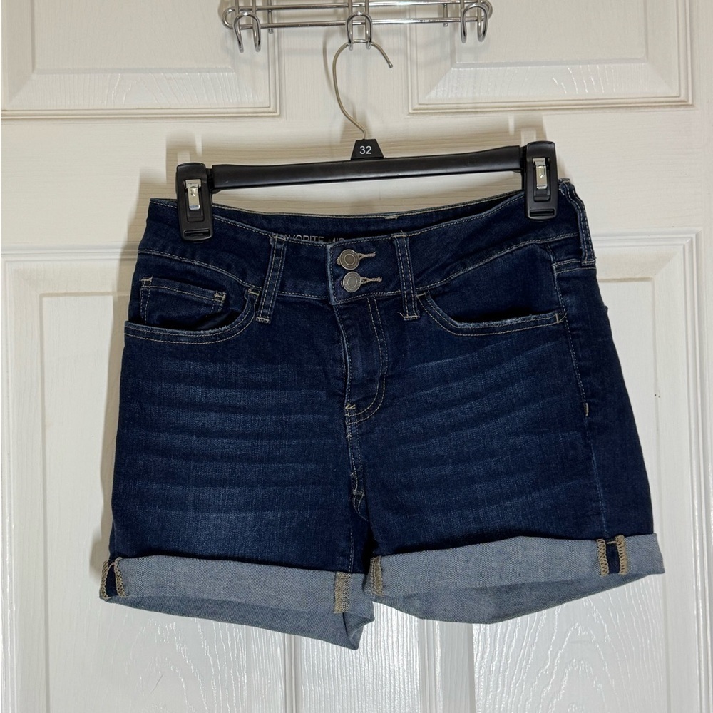 SO Blue Jean Shorts Cuffed Hem
